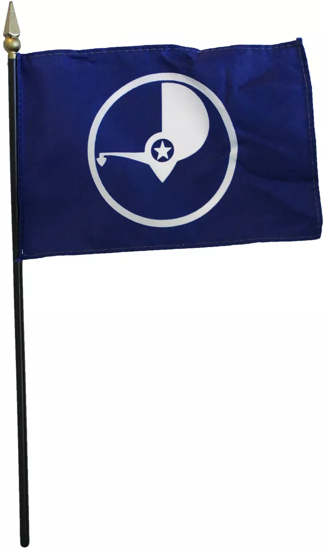 Yap - 4"X6" Stick Flag - 4" x 6", Without Fringe