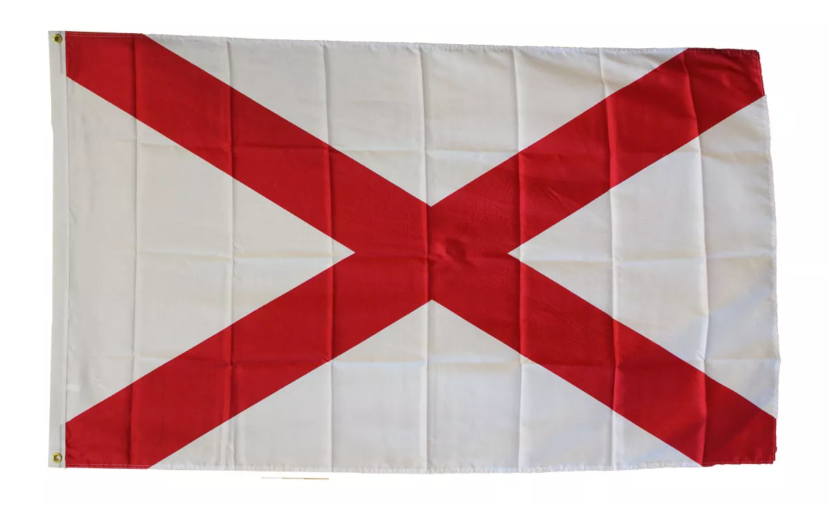 Alabama - 3'X5' Polyester Flag - Lightweight Polyester, 3' x 5', Without Fringe