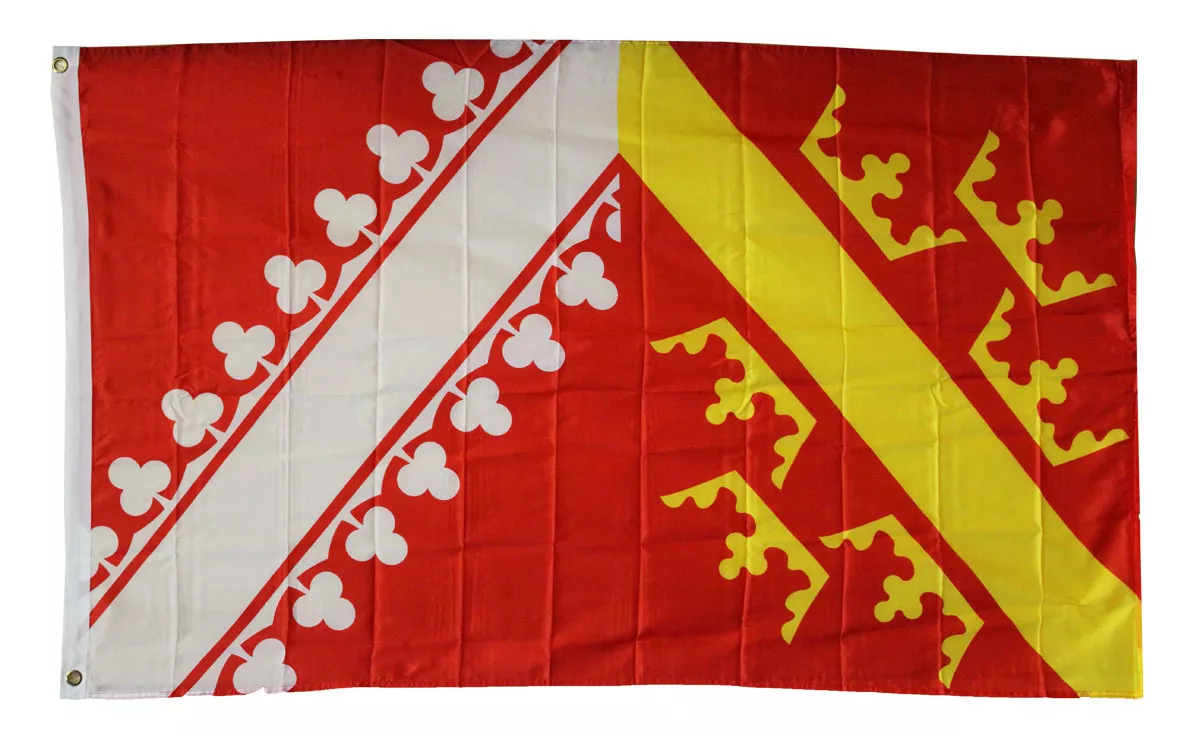 Alsace - 3'X5' Polyester Flag - Lightweight Polyester, 3' x 5', Without Fringe, Grommets