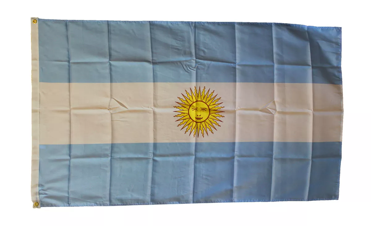 Argentina - 3'X5' Polyester Flag (State) - Lightweight Polyester, 3' x 5', Without Fringe, Grommets