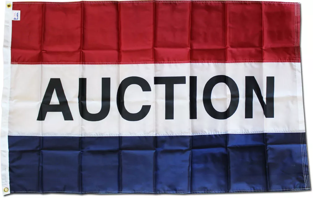 Auction - 3'X5' Nylon Flag - Nylon, 3' x 5', Without Fringe, Grommets