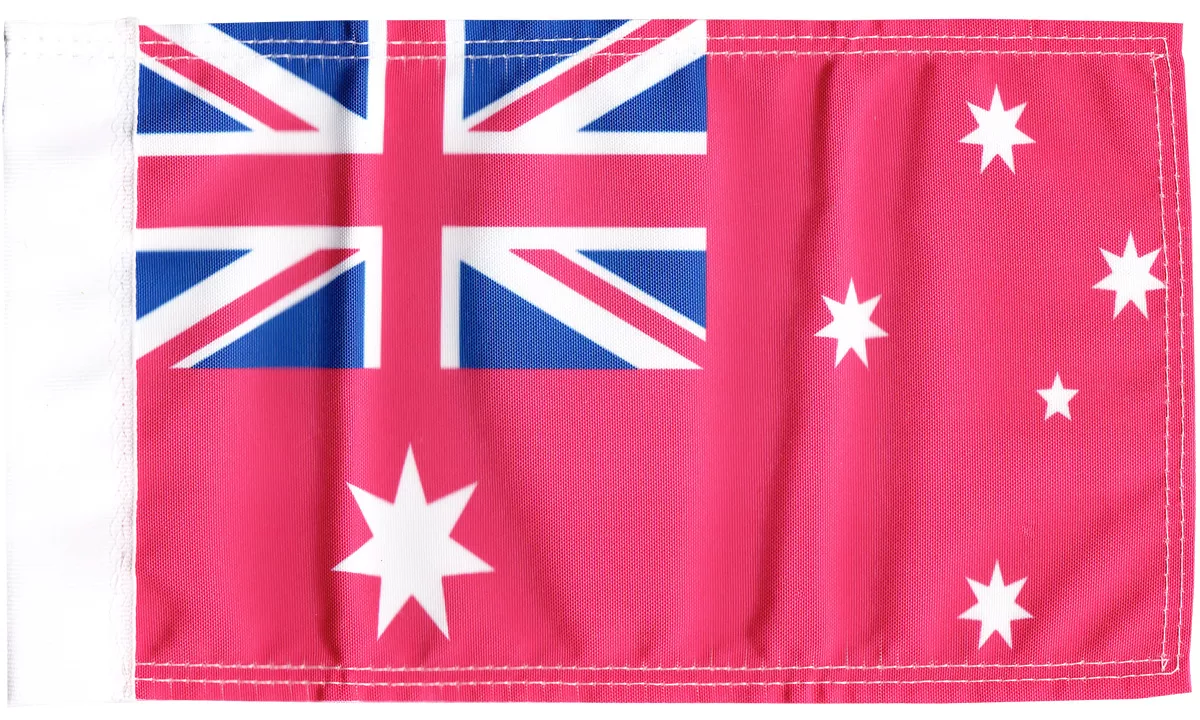 Australia - 5.5" x 8.5" Motorcycle Flag (Red Ensign) - 5.5" x 8.5", Without Fringe