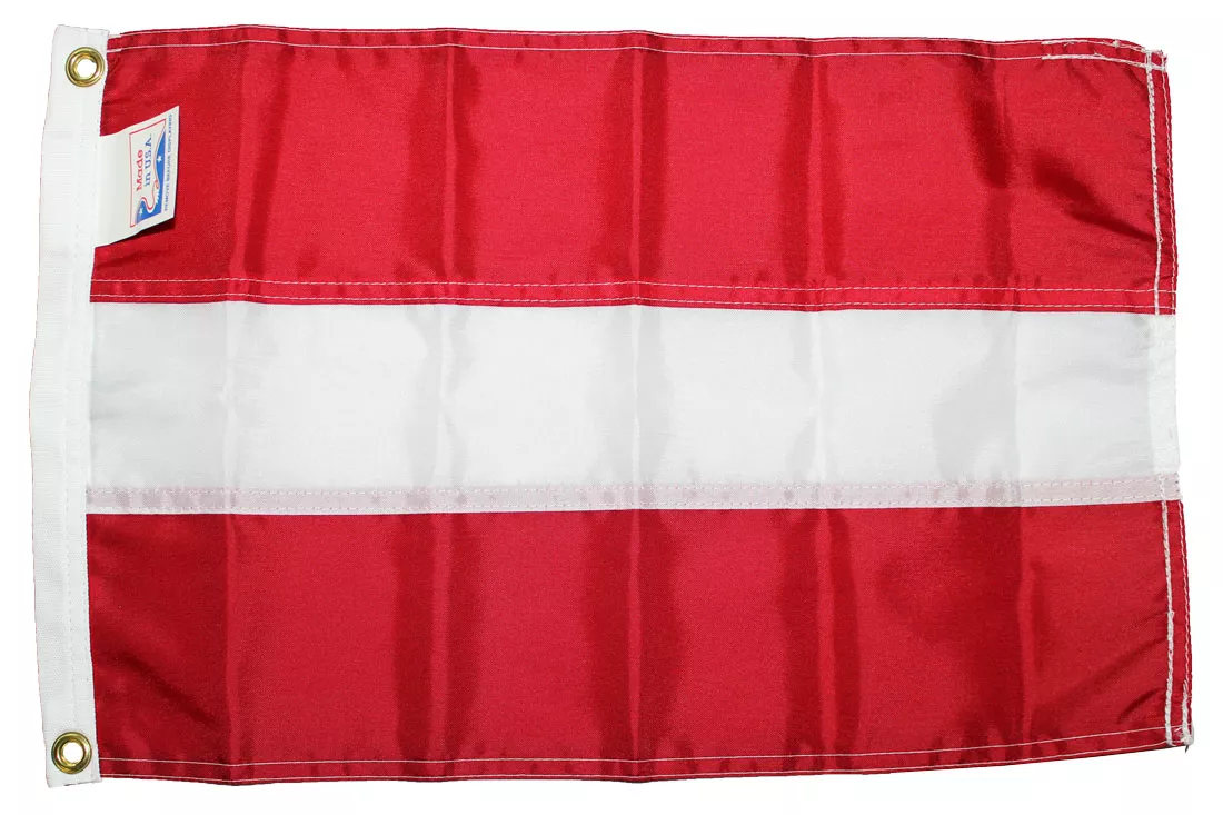 Austria - 12"X18" Nylon Flag - Nylon, Without Fringe, Grommets