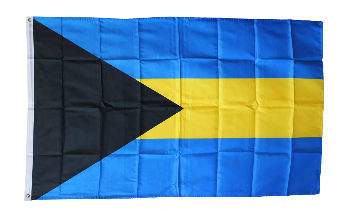 Bahamas - 3'X5' Polyester Flag - Lightweight Polyester, 3' x 5', Without Fringe, Grommets