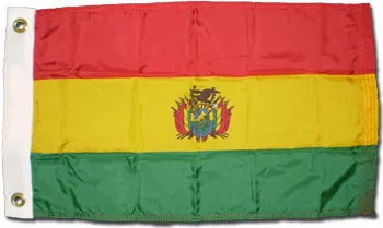 Bolivia - 12"X18" Nylon Flag (State) - Nylon, Without Fringe, Grommets