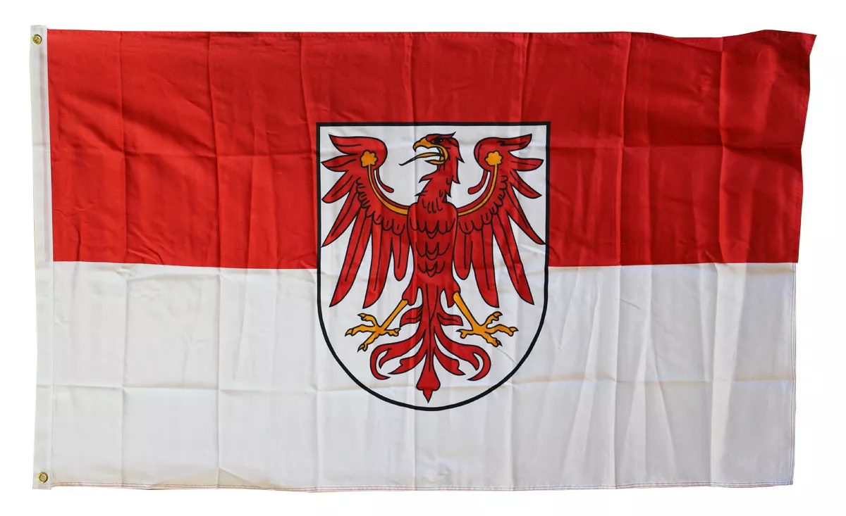 Brandenburg - 3'X5' Polyester Flag - Lightweight Polyester, 3' x 5', Without Fringe, Grommets