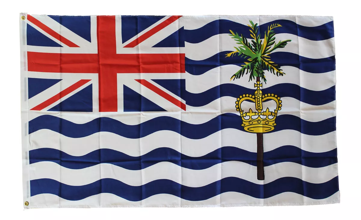 British Indian Ocean Territory - 3'X5' Polyester Flag - Lightweight Polyester, 3' x 5', Without Fringe, Grommets