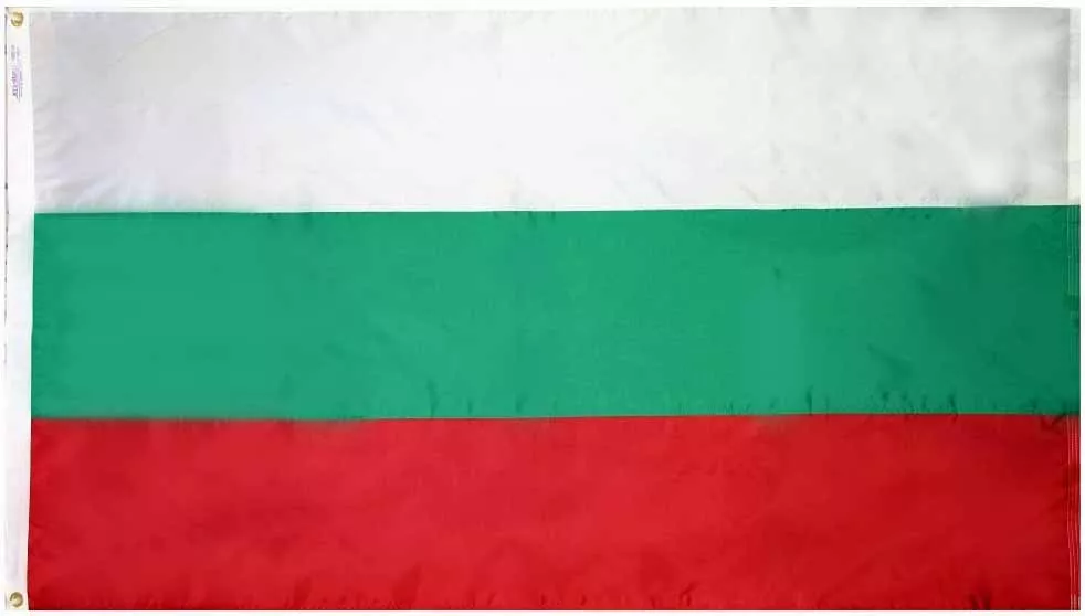 Bulgaria - 5'X8' Nylon Flag - Nylon, Without Fringe, Grommets