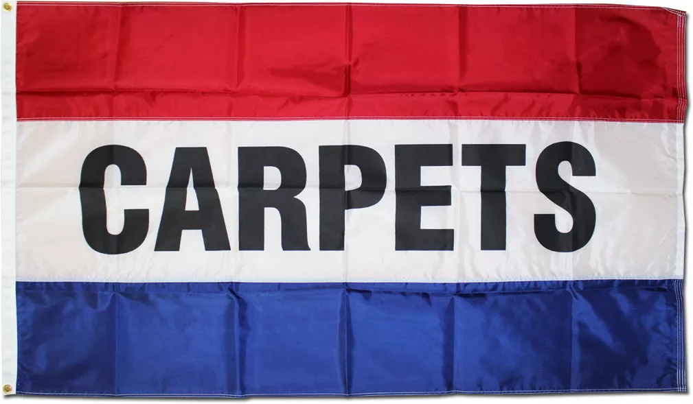 Carpets - 3'X5' Nylon Flag - Nylon, 3' x 5', Without Fringe, Grommets