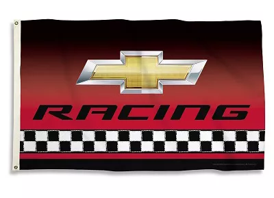 Chevy Racing - 3' x 5' General Nascar Polyester Flag  - Medium Knit Polyester, 3' x 5', Without Fringe, Grommets, Dyed