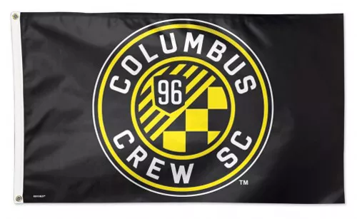 Columbus Crew - 3' x 5' Polyester Flag - Medium Knit Polyester, 3' x 5', Without Fringe, Grommets, Dyed