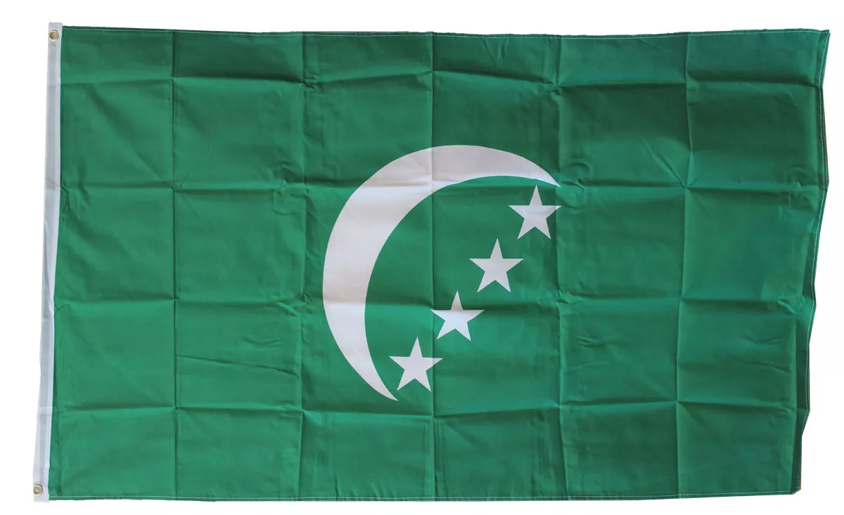 Comoros (1978-1992) - 3'X5' Polyester Flag  - Lightweight Polyester, 3' x 5', Without Fringe, Grommets