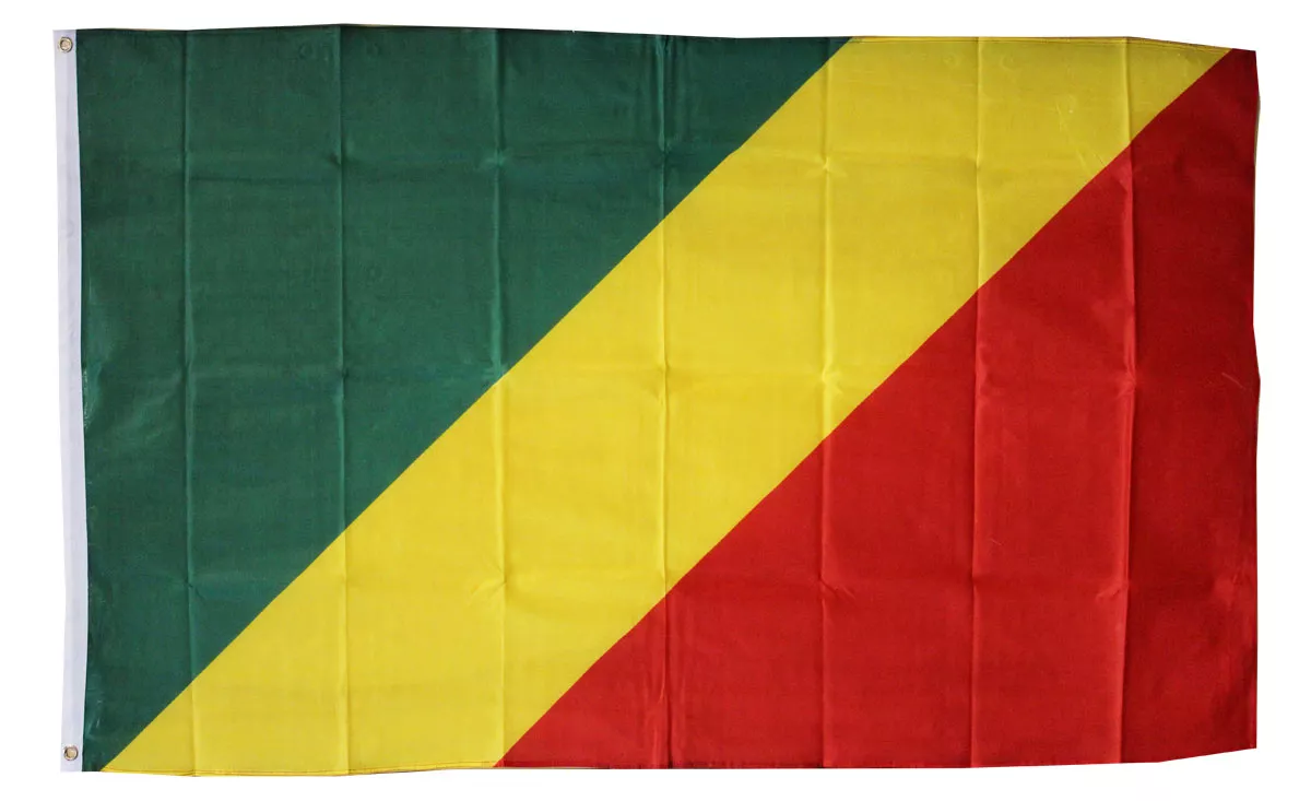 Congo - Rep. Of - 3'X5' Polyester Flag - Lightweight Polyester, 3' x 5', Without Fringe, Grommets