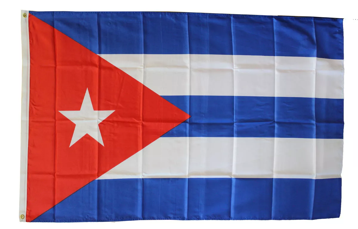 Cuba - 3'X5' Polyester Flag - Lightweight Polyester, 3' x 5', Without Fringe, Grommets