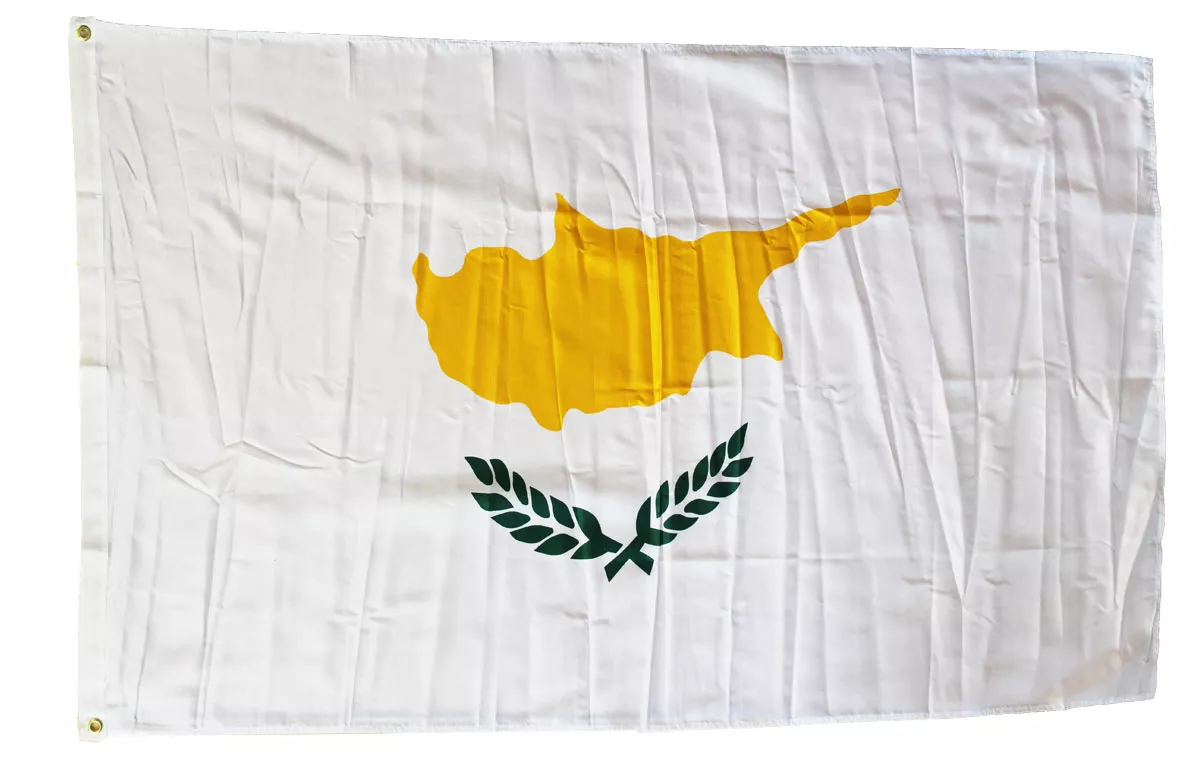 Cyprus - 3'X5' Polyester Flag - Lightweight Polyester, 3' x 5', Without Fringe, Grommets