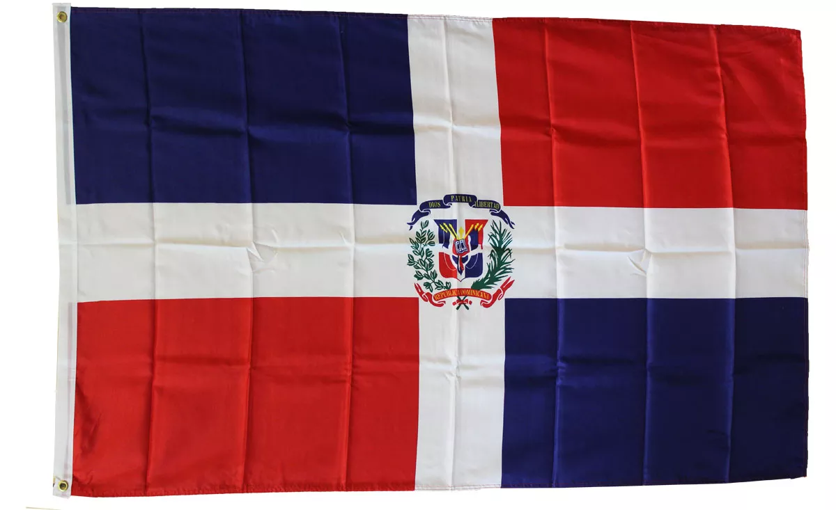 Dominican Republic - 3'X5' Polyester Flag (State) - Lightweight Polyester, 3' x 5', Without Fringe, Grommets