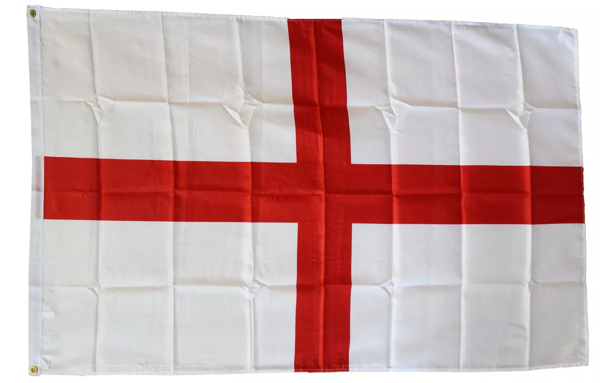 England (St. George) - 3'X5' Polyester Flag - Lightweight Polyester, 3' x 5', Without Fringe, Grommets