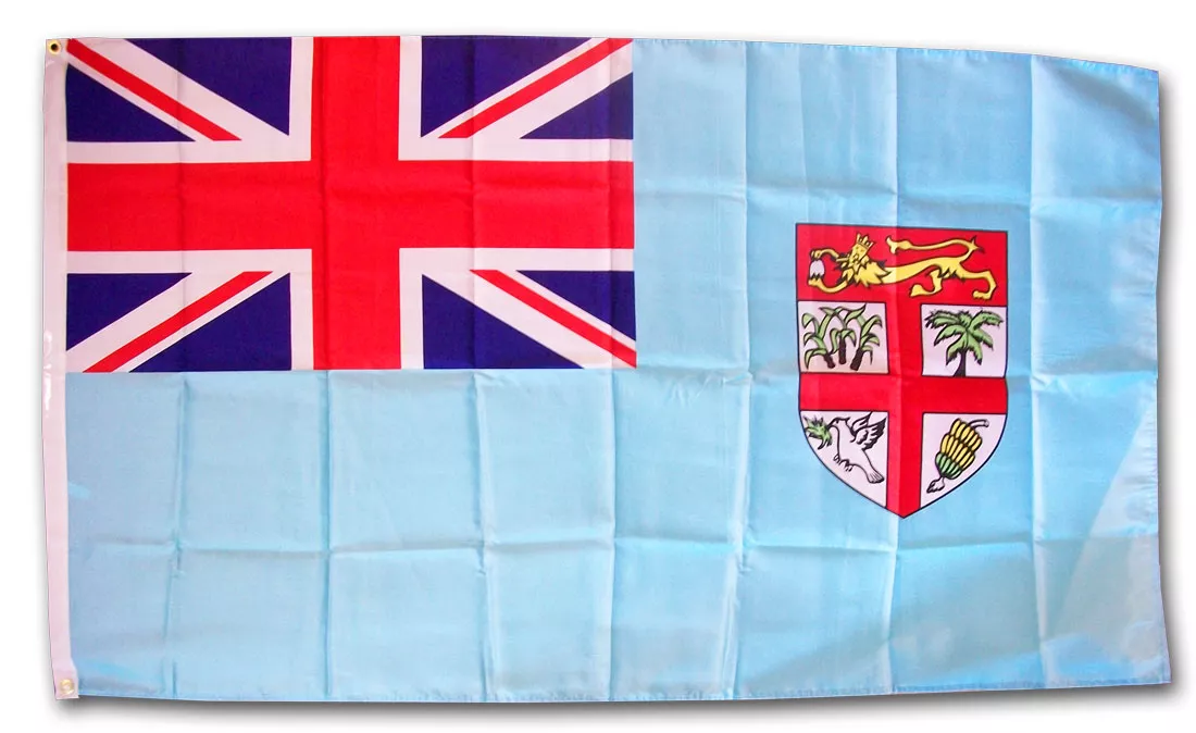 Fiji - 3'X5' Polyester Flag - Lightweight Polyester, 3' x 5', Without Fringe, Grommets