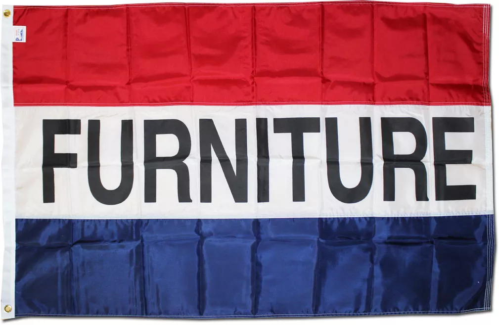 Furniture - 3'X5' Nylon Flag - Nylon, 3' x 5', Without Fringe, Grommets