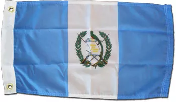 Guatemala - 12"X18" Nylon Flag (State) - Nylon, Without Fringe, Grommets