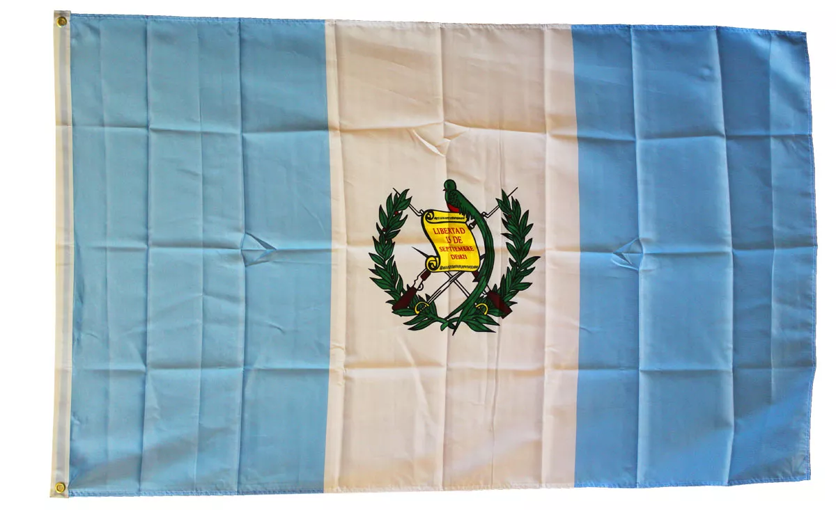 Guatemala - 3'X5' Polyester Flag (State) - Lightweight Polyester, 3' x 5', Without Fringe, Grommets