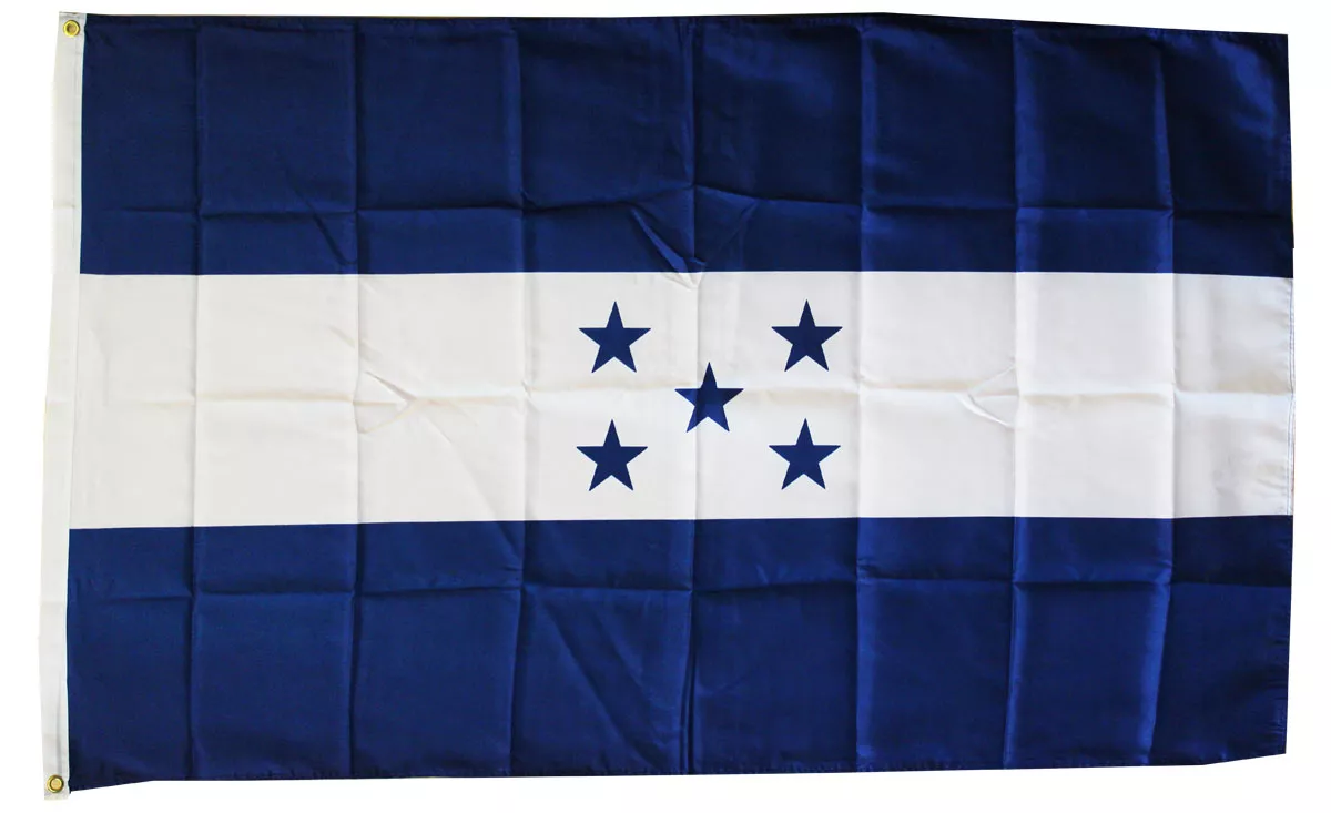 Honduras - 3'X5' Polyester Flag - Lightweight Polyester, 3' x 5', Without Fringe, Grommets
