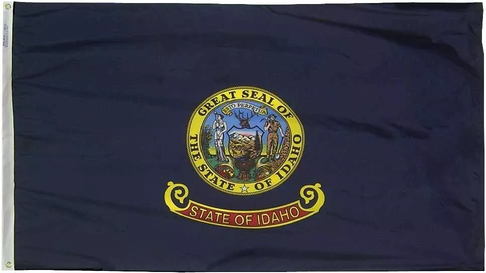 Idaho - 4'X6' Nylon Flag - Nylon, Without Fringe, Grommets, Dyed