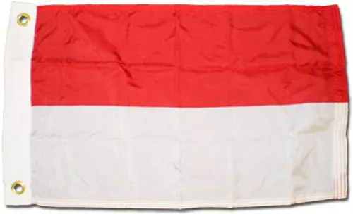 Monaco - 12"X18" Nylon Flag - Nylon, Without Fringe, Grommets