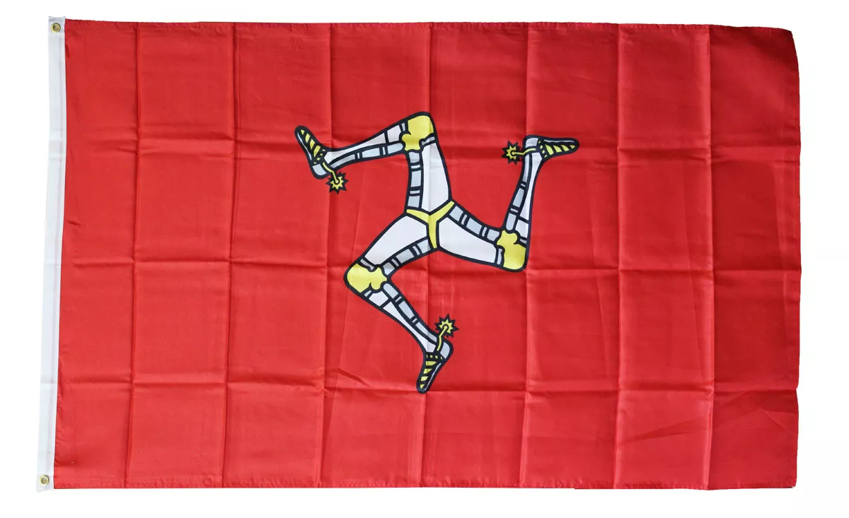Isle of Man - 3'X5' Polyester Flag - Lightweight Polyester, 3' x 5', Without Fringe, Grommets