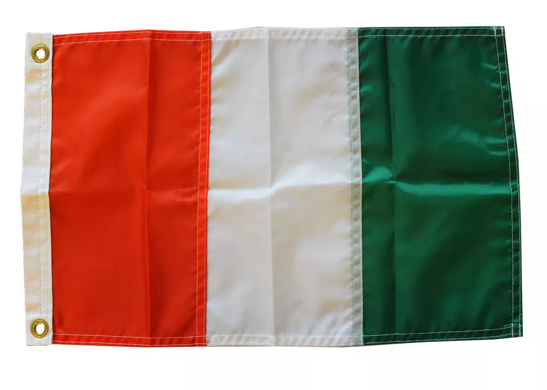 Ivory Coast (Cote d'Ivoire) - 12"X18" Nylon Flag - Nylon, Without Fringe, Grommets