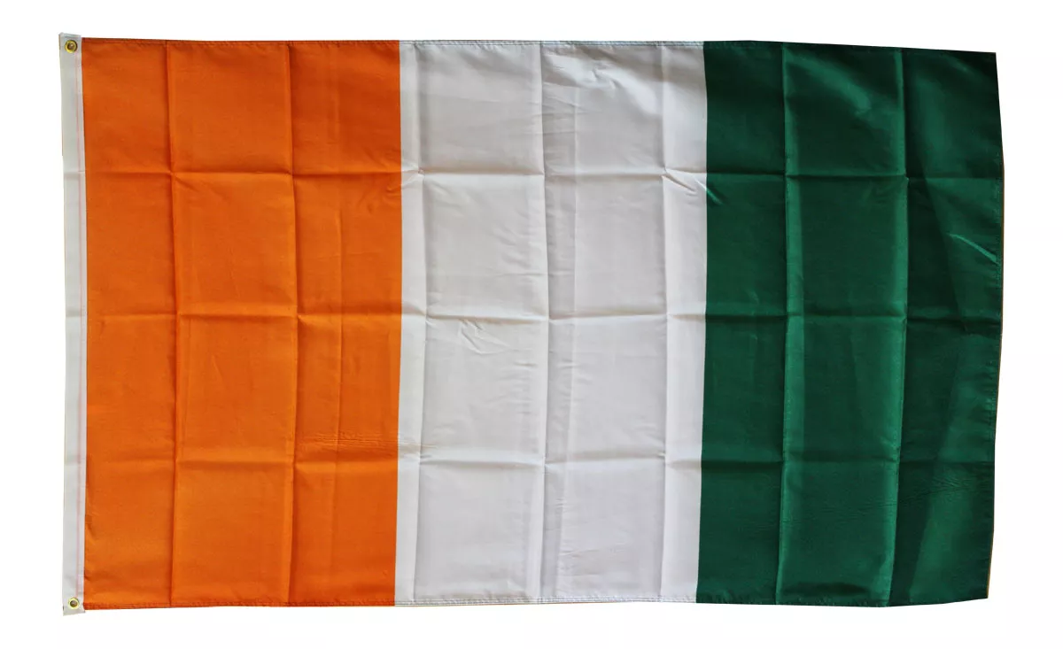 Ivory Coast (Cote d'Ivoire) - 3'X5' Polyester Flag - Lightweight Polyester, 3' x 5', Without Fringe, Grommets