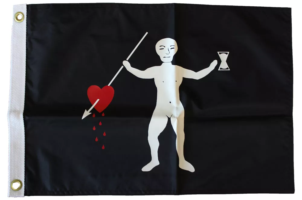 John Quelch - 12"X18" Nylon Flag - Nylon, Without Fringe, Grommets