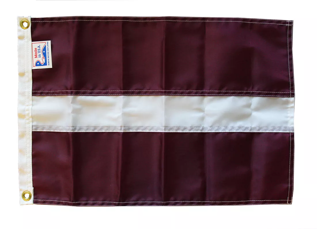 Latvia - 12"X18" Nylon Flag - Nylon, Without Fringe, Grommets