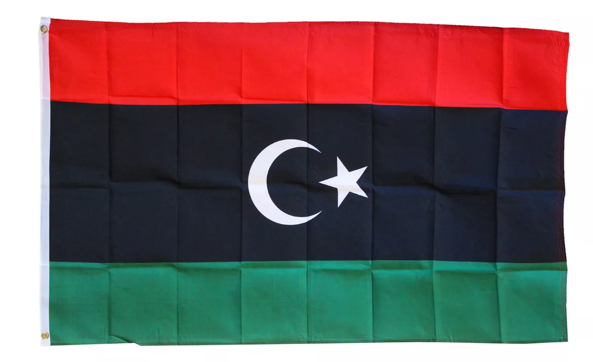 Libya - 3'X5' Polyester Flag - Lightweight Polyester, 3' x 5', Without Fringe, Grommets