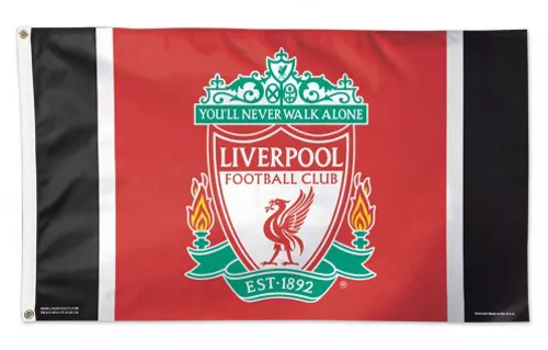 Liverpool - 3'X5' Polyester Flag - Medium Knit Polyester, 3' x 5', Without Fringe, Grommets