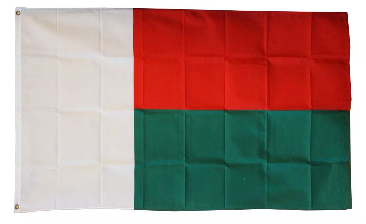 Madagascar - 3'X5' Polyester Flag - Lightweight Polyester, 3' x 5', Without Fringe, Grommets