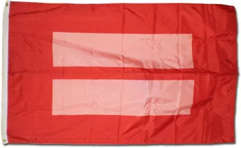Marriage Equality - 3'X5' Nylon Flag - Nylon, 3' x 5', Without Fringe, Grommets
