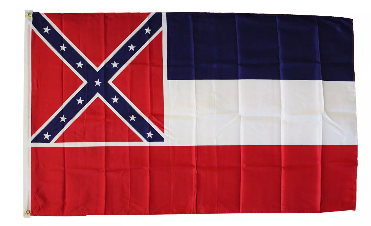 Mississippi - 3'X5' Polyester Flag (1894-2020) - Lightweight Polyester, 3' x 5', Without Fringe