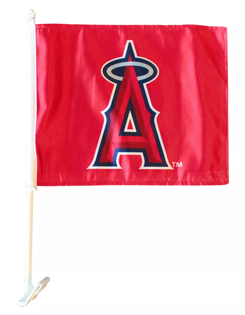 Los Angeles Angels of Anaheim Car Flag - 11.5" x 14.5", Without Fringe