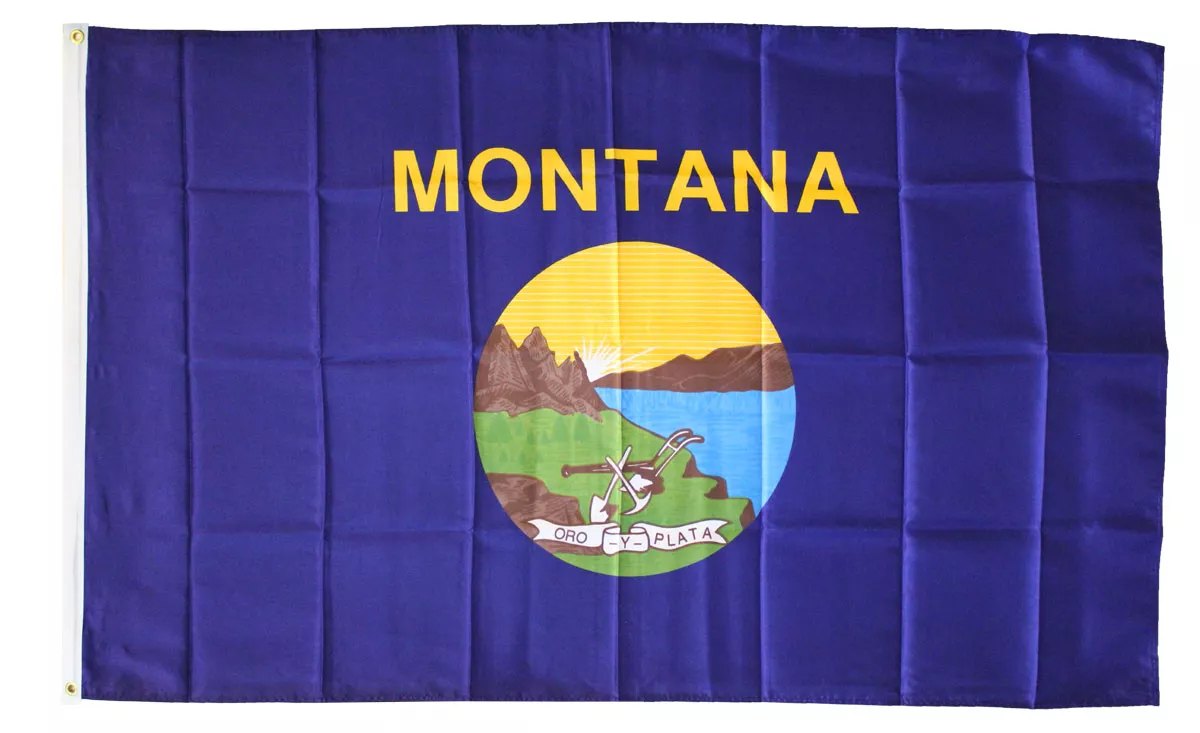 Montana - 3'X5' Polyester Flag - Lightweight Polyester, 3' x 5', Without Fringe