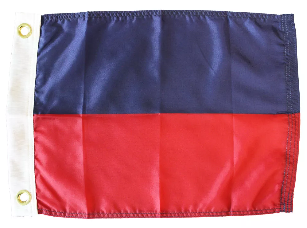 Letter E - Nautical Code Signal Nylon Flag  - Nylon, Grommets, Dyed