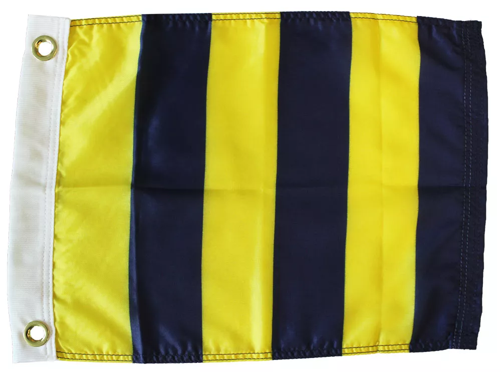 Letter G - Nautical Code Signal Nylon Flag - Nylon, Grommets, Dyed