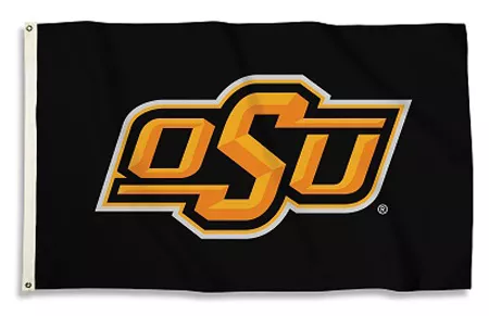 Oklahoma State - 3' x 5' NCAA Polyester Flag - Medium Knit Polyester, 3' x 5', Without Fringe, Grommets, Dyed
