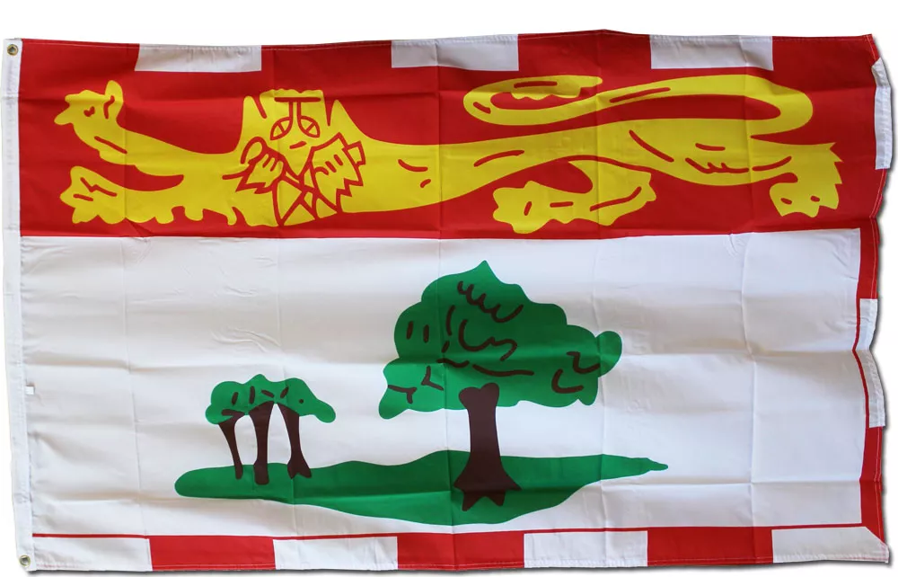 Prince Edward Island - 3'X5' Polyester Flag - Lightweight Polyester, 3' x 5', Without Fringe, Grommets