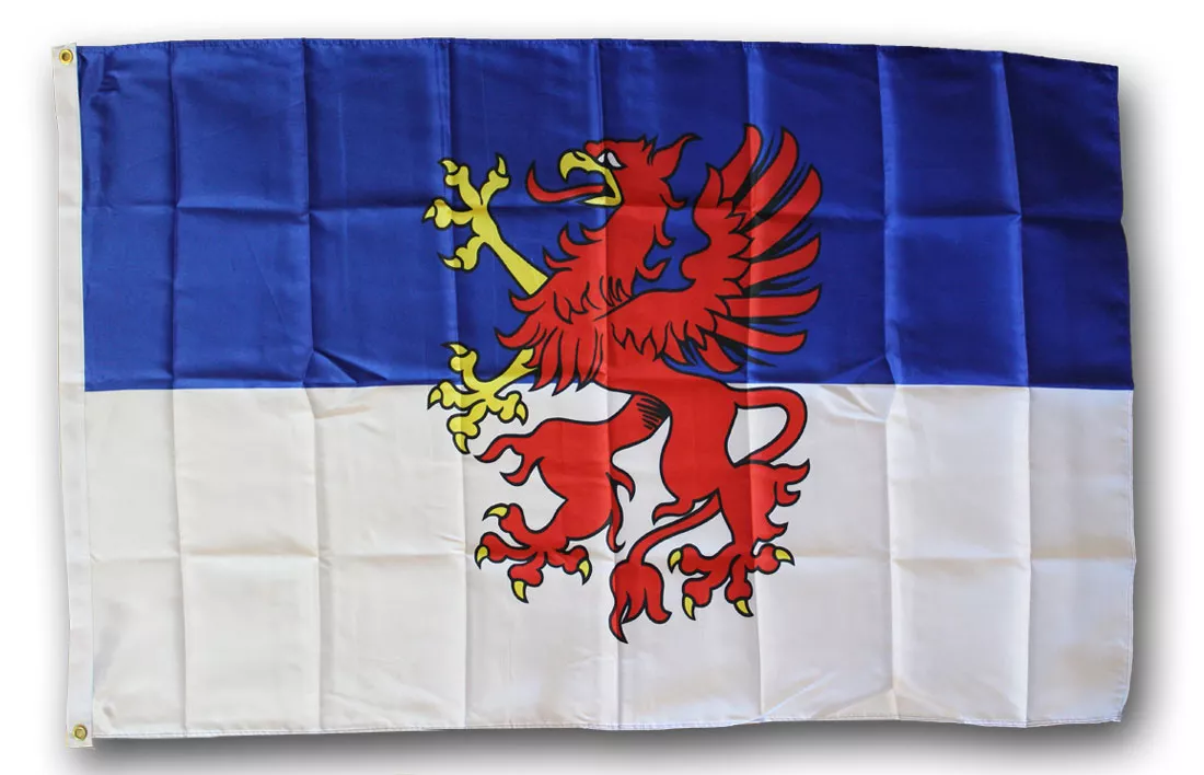 Pommern (Pomerania) - 3'X5' Polyester Flag - Lightweight Polyester, 3' x 5', Without Fringe, Grommets