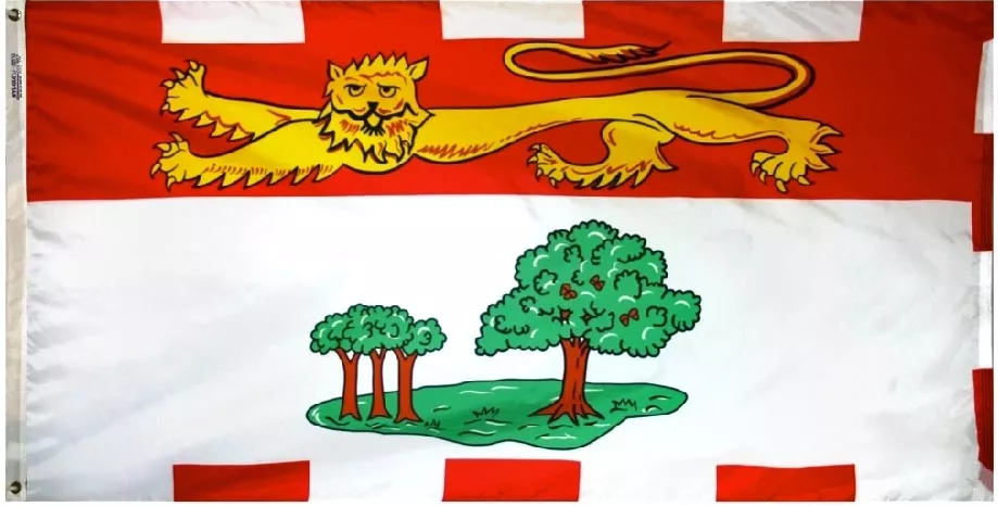 Prince Edward Island - 3'X6' Nylon Flag - Nylon, Without Fringe, Grommets, Dyed