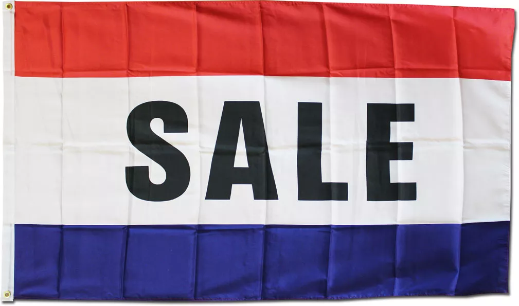 Sale - 3'X5' Polyester Flag - Lightweight Polyester, 3' x 5', Without Fringe