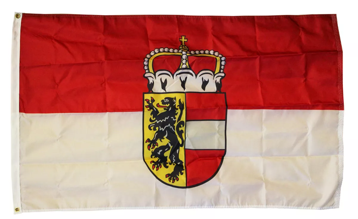 Salzburg - 3'x5' Nylon Flag - Medium Knit Polyester, 3' x 5', Without Fringe, D-Rings