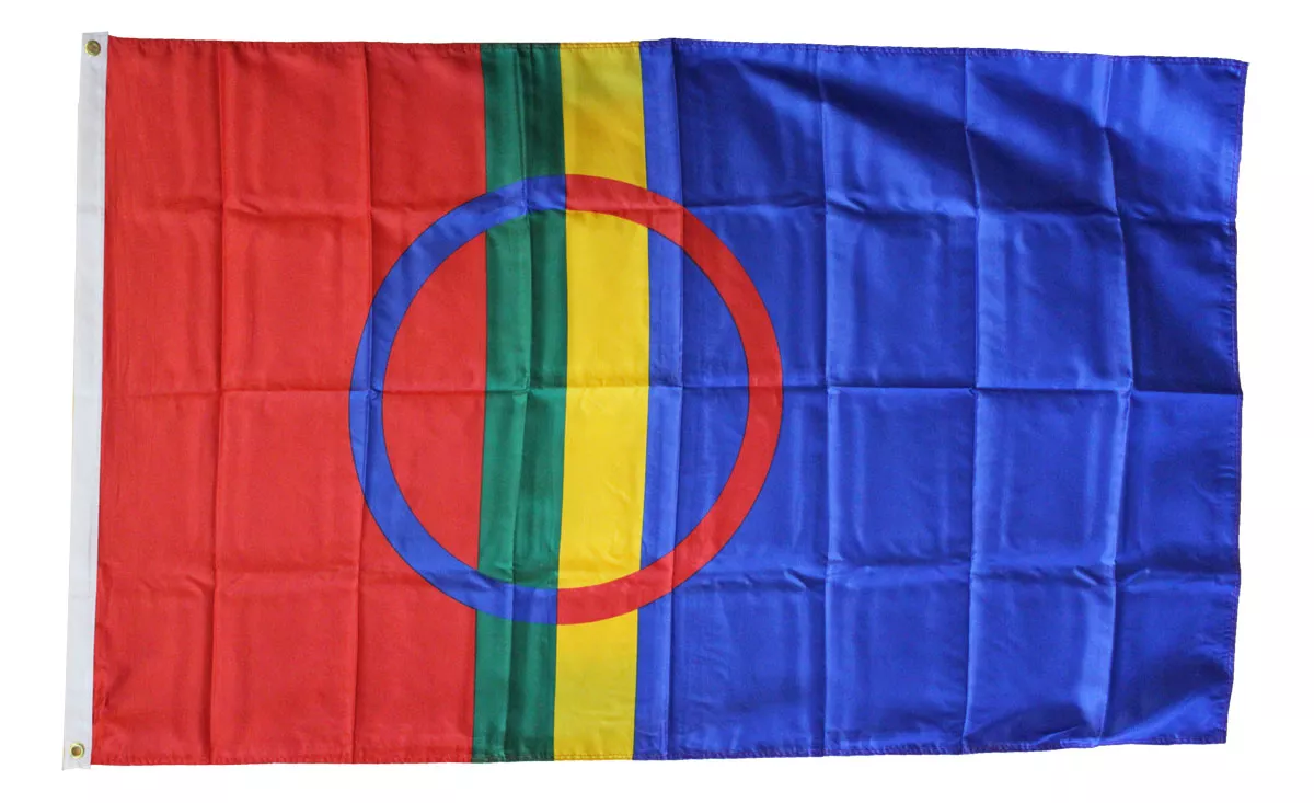 Sami  - 3'X5' Polyester Flag - Lightweight Polyester, 3' x 5', Without Fringe, Grommets
