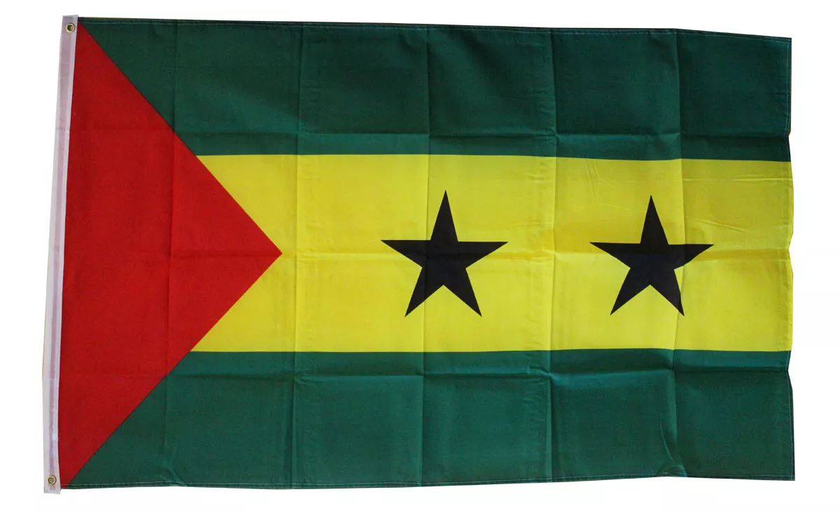 Sao Tome & Principe - 3'X5' Polyester Flag - Lightweight Polyester, 3' x 5', Without Fringe, Grommets